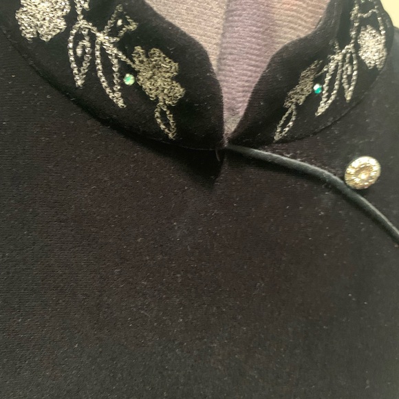 Women’s Black Velvet feel Dress. SL Fashions - Picture 3 of 6